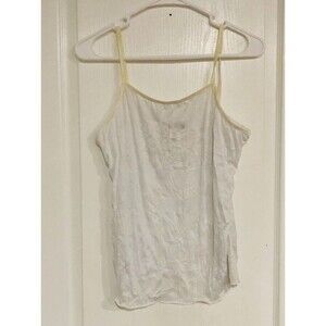 Zenobia Women's Camisole Sleeveless Breathable Tank Top White Plus Size 3X
